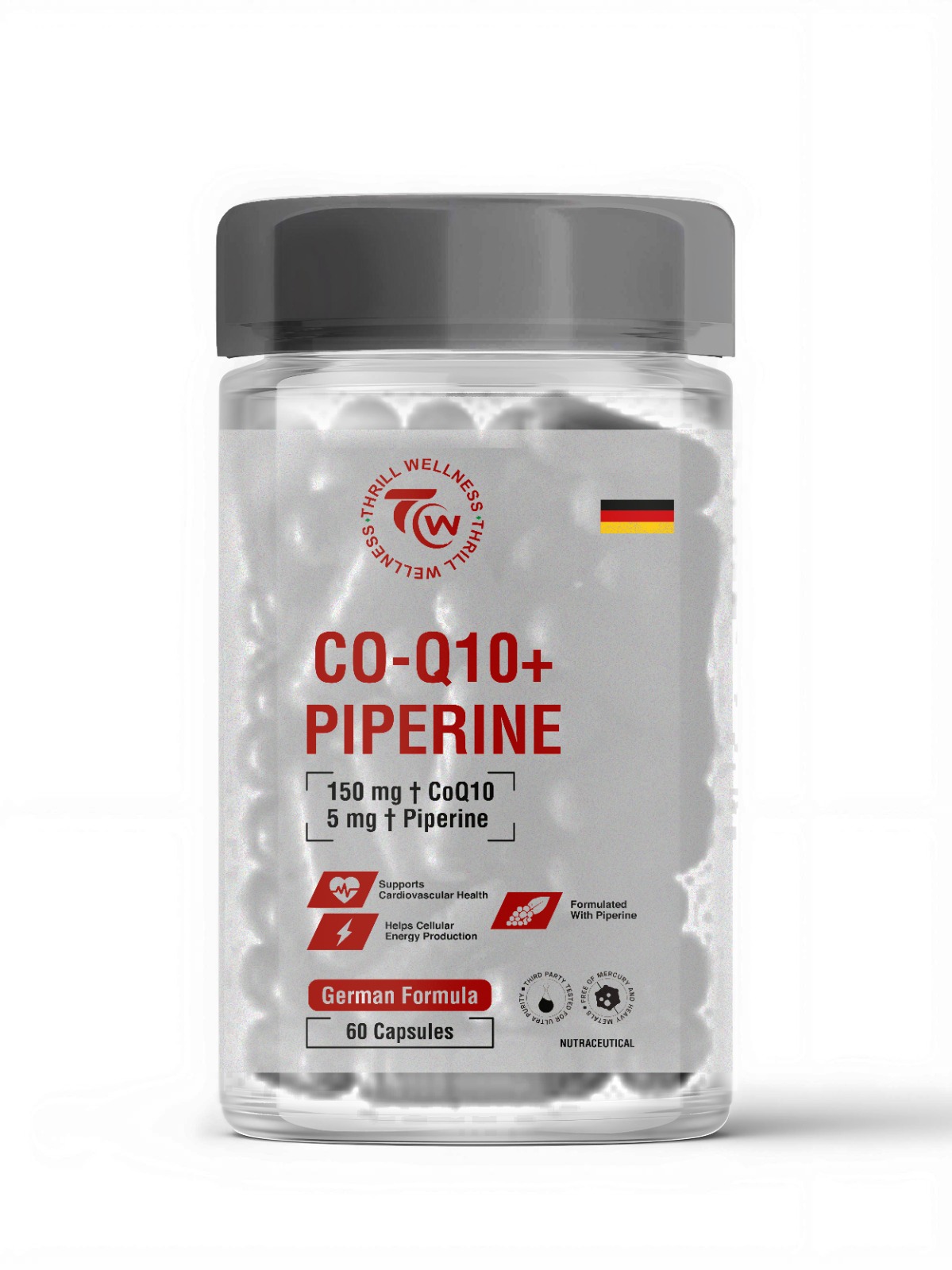 Thrill Pharma CO-Q10+ Piperine